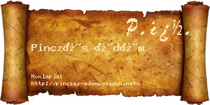 Pinczés Ádám névjegykártya
